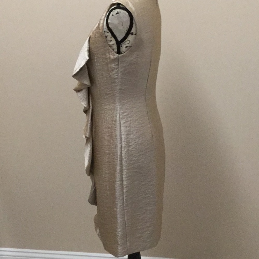 Suzi Chin beige shimmer dress - Picture 3 of 7